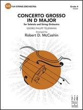 Concerto Grosso in D Major Orchestra sheet music cover